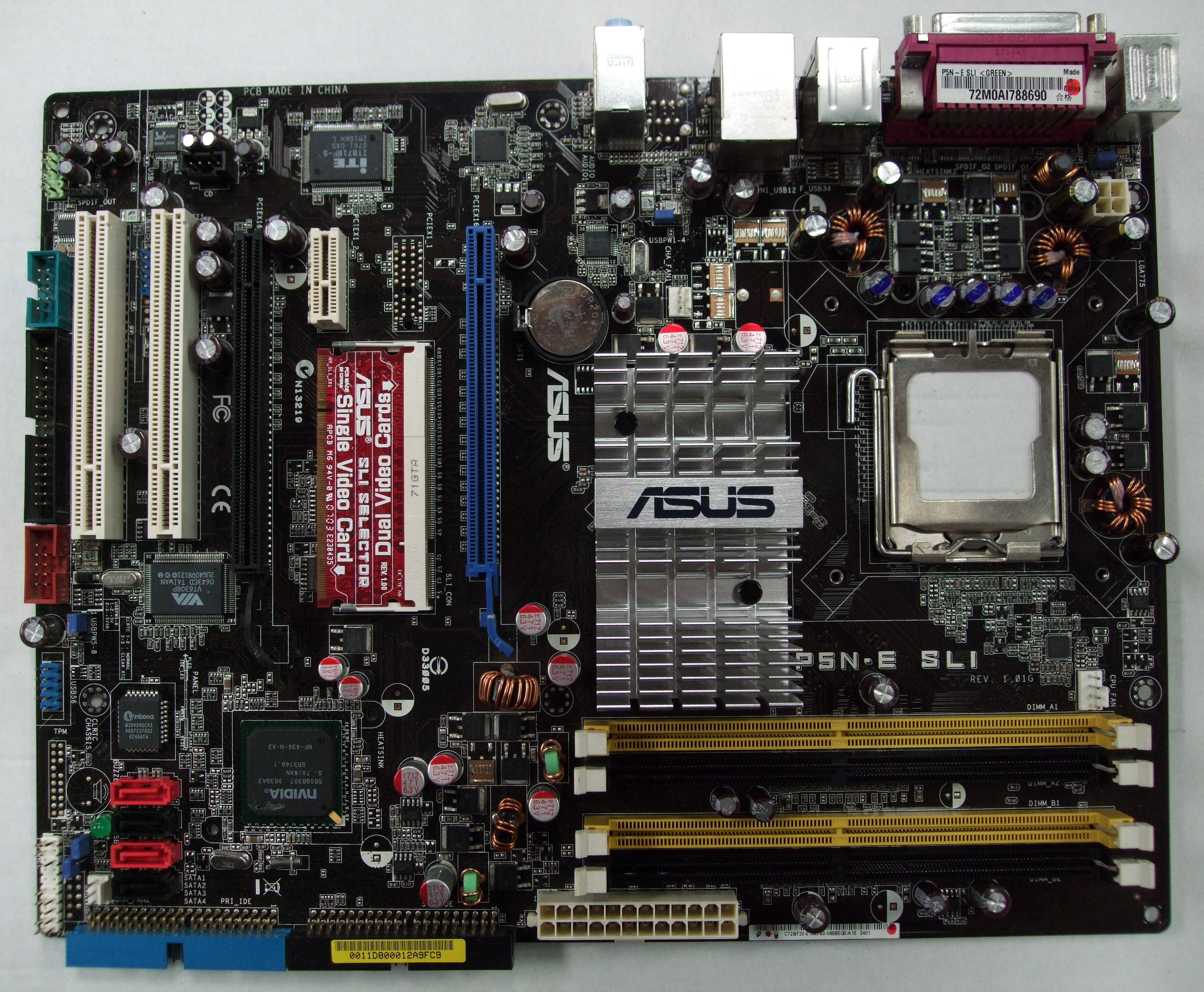 Asus p5n e sli распиновка